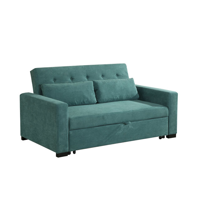 Nuovo Sofa Bed Seat Chenille Emerald E Prc Maison Bg Concept