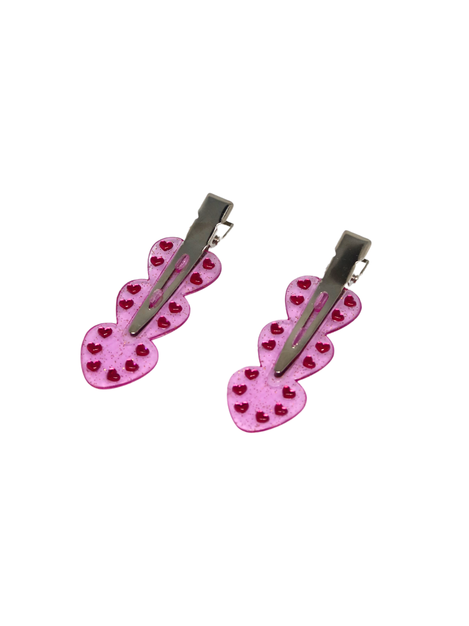 CUSTOM HEART ROSEBUDS HAIR PINS