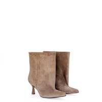 TAUPE SUEDE ANKLE BOOTS