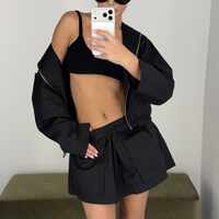 CARGO SKIRT IN BLACK