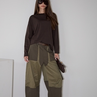 TWO-TONE CARGO PANTS