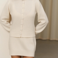AVA IVORY WOOL CARDIGAN