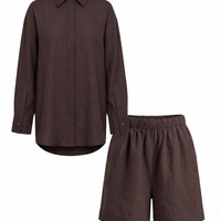 BROWN LINEN SHIRT