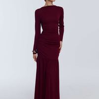 BORDEAUX MAXI DRESS