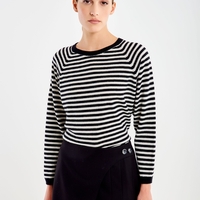 STRIPED CREW NECK