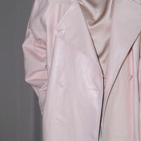 SHELL PINK FAUX TRENCH