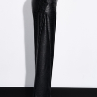 LEATHER CROCO TROUSERS