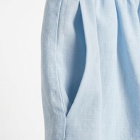 LIGHT BLUE LINEN SHORTS