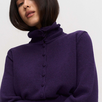 VIOLET PURPLE KNIT CARDIGAN
