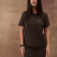 Mocha Wool Polo