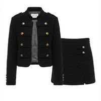 TWEED SET IN BLACK