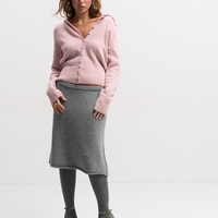 LIGHT PINK WOOL CARDIGAN