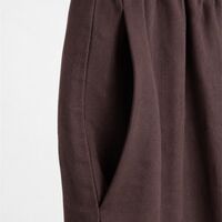 BROWN LINEN SHORTS