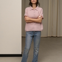 Blush Wool Polo