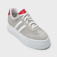 PLATFORM SNEAKERS – GREY & RED