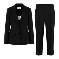 BLACK TAILORED CAPRI PANTS