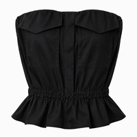CARGO TOP IN BLACK