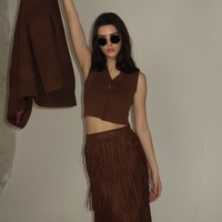 RIANO SKIRT IN BROWN