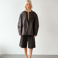 TEXTURED FAUX LEATHER JACKET