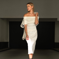 WHITE SEQUIN SKIRT