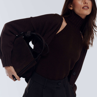 BROWN SUEDE MINI BAG