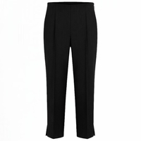 BLACK TAILORED CAPRI PANTS