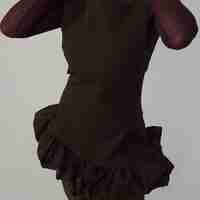 VEONCE DRESS IN MOCHA