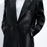 CROCO BLACK COAT