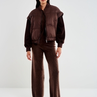 BOMBER JACKET WITH CLOTH SLEEVES