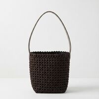 BUCKET BAG IN BROWN