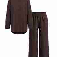 BROWN LINEN SHIRT