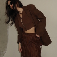 RIANO SKIRT IN BROWN