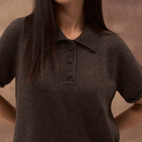 Mocha Wool Polo