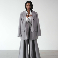 OVERSIZED TAILORED GREY BLAZER