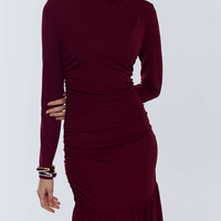 BORDEAUX MAXI DRESS