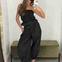 CARGO TOP IN BLACK