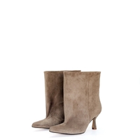 TAUPE SUEDE ANKLE BOOTS
