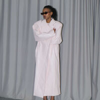 SHELL PINK FAUX TRENCH