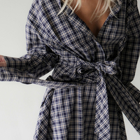CHECKERED ASYMMETRIC CO-ORD SET