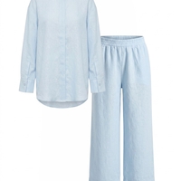 LIGHT BLUE LINEN SHIRT
