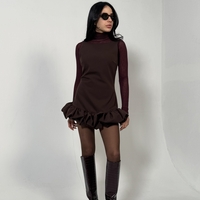 VEONCE DRESS IN MOCHA