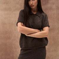 Mocha Wool Polo
