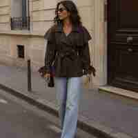 VICOLO TRENCH IN BROWN