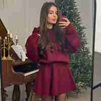 Дамски комплект Urban Cozy-малина