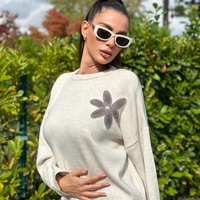 Комплект “Floral Mood” с апликация на цветя-бяло