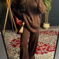 Комплект „Urban Comfort“ с права кройка-кафяво