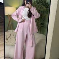 Дамски елегантен костюм Grace Line-розово