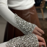 Блуза Crystal Elegance-бяло