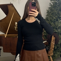 Блуза Crystal Elegance-черно