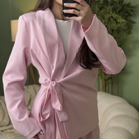 Дамски елегантен костюм Grace Line-розово